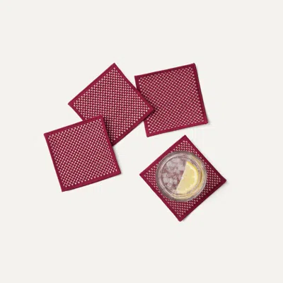 ROTHYS THE COASTER (SET OF 4) IN RED