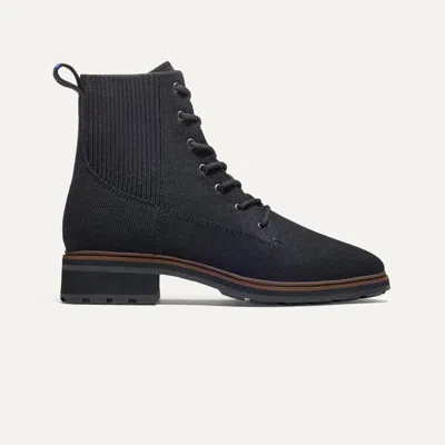 ROTHYS THE LACED LUG BOOT IN BLACK/NEUTRAL