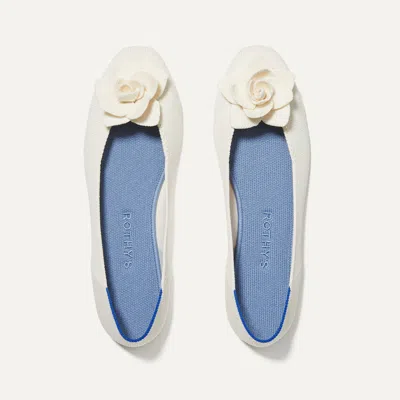 ROTHYS THE PETAL SQUARE IN WHITE/NEUTRAL