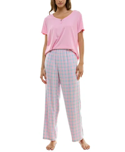 ROUDELAIN WOMEN'S PRINTED FLANNEL PAJAMA PANTS