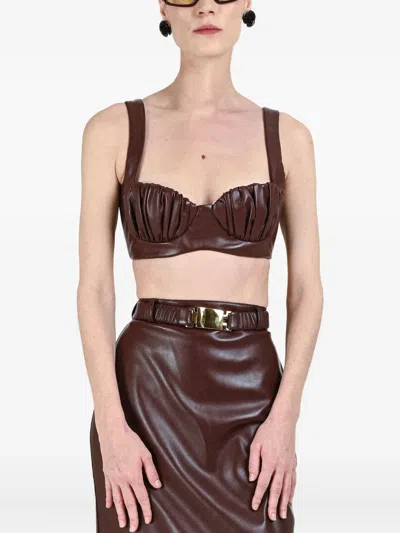 ROWEN ROSE GATHERED CUP BRA