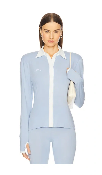 ROWEN ROSE LONG SLEEVE POLO TOP