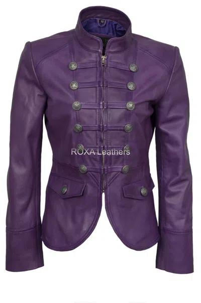 ROXA LEATHERS ROXA HOT DAMEN ECHT LAMMLEDER 100% PREMIUM LEDER JACKE BIKER DESIGNER MANTEL