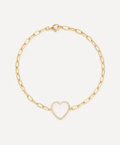 ROXANNE FIRST ROXANNE FIRST 14CT GOLD BIG LOVE HEART BRACELET