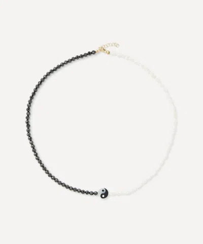 ROXANNE FIRST ROXANNE FIRST 9CT GOLD YIN YANG BEADED NECKLACE