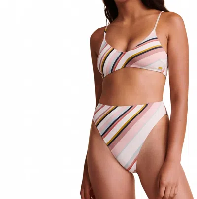 ROXY BEACH CLASSIC HIGH WAIST PANTY IN MULTI