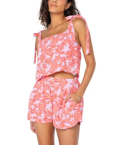 ROXY JUNIORS' SUNNY ADELAIDE TIE-SHOULDER CROP TOP