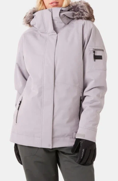 ROXY ROXY MEADE HOODED SNOW JACKET WITH FAUX FUR TRIM