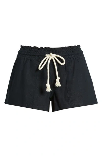 ROXY ROXY OCEANSIDE COTTON DRAWSTRING SHORTS