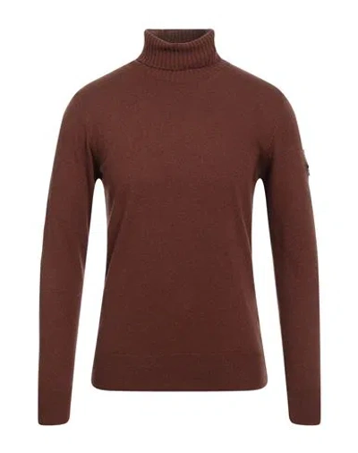 ROY ROGERS ROŸ ROGER'S MAN TURTLENECK TAN SIZE XXL WOOL, POLYAMIDE, VISCOSE, CASHMERE