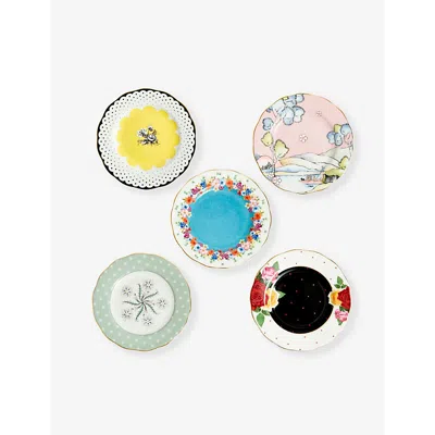 ROYAL ALBERT 100 YEARS OF ROYAL ALBERT 1920-1960 BONE-CHINE PLATES SET OF FIVE 20CM