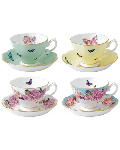 ROYAL ALBERT MIRANDA KERR FOR ROYAL ALBERT 8PC TEACUP SET WITH $25 CREDIT