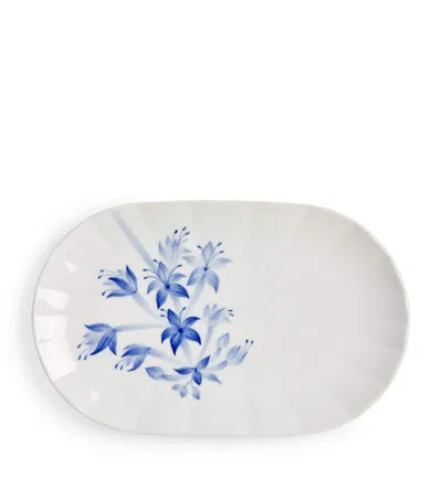 ROYAL COPENHAGEN BLOMST HOSTA OVAL DISH