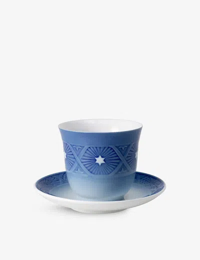 ROYAL COPENHAGEN BLUE COLLECTIBLES 2023 THERMAL PORCELAIN CUP AND SAUCER