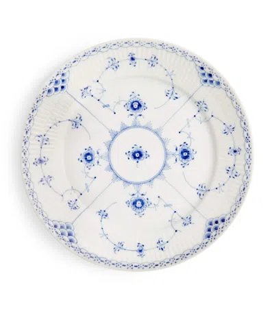 ROYAL COPENHAGEN BLUE FLUTED HALF LACE PLATE