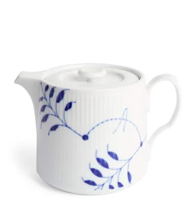 ROYAL COPENHAGEN BLUE FLUTED MEGA TEAPOT