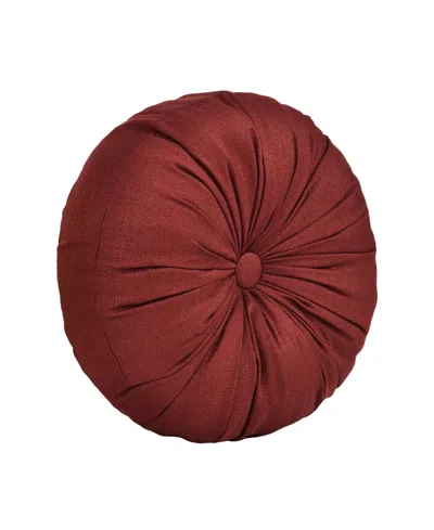 ROYAL COURT LAZIA TUFTED DECORATIVE PILLOW, 15" ROUND