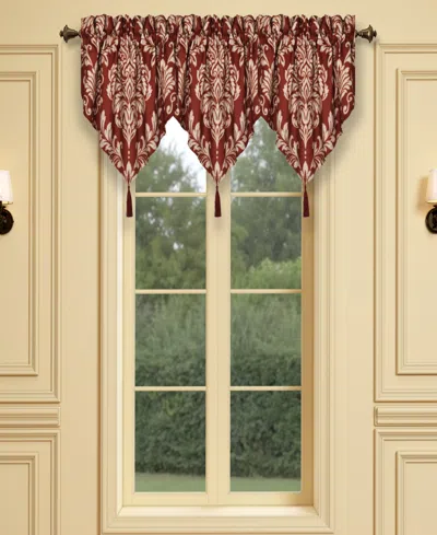 ROYAL COURT LAZIA WINDOW ASCOT VALANCE, 40" X 21"