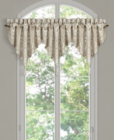 ROYAL COURT POTENZA WINDOW ASCOT VALANCE, 40" X 21"