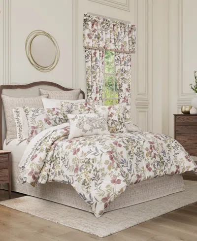 ROYAL COURT ROSEWOOD BOTANICAL LEAF 4-PC. COMFORTER SET, QUEEN