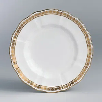 ROYAL CROWN DERBY CARLTON GOLD BREAD & BUTTER PLATE, 6