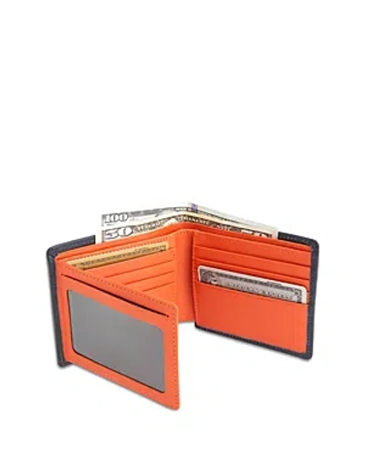 ROYCE NEW YORK LEATHER RFID-BLOCKING ID FLAP BIFOLD WALLET