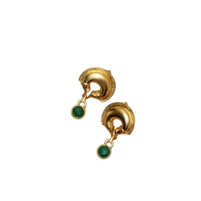 ROZ WOMEN'S GOLD SEVIL EARRINGS