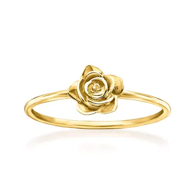 RS PURE BY ROSS-SIMONS ITALIAN 14KT YELLOW GOLD ROSE RING