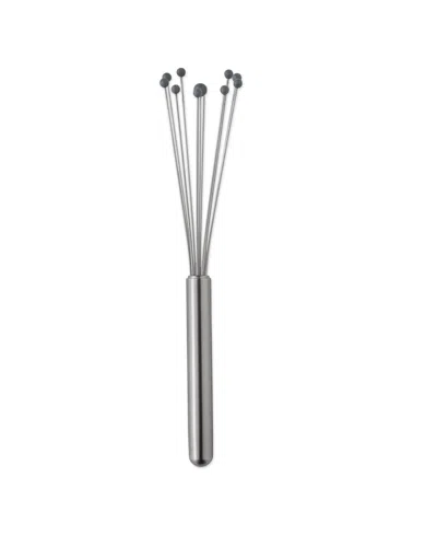 RSVP INTERNATIONAL ENDURANCE 18/8 STAINLESS STEEL 10" X 2.25" SILICONE BALL WHISK