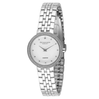RUDIGER RUDIGER WOMEN'S R3300-04-001 HESSE DIAMOND SILVER DIAL STAINLESS STEEL WATCH