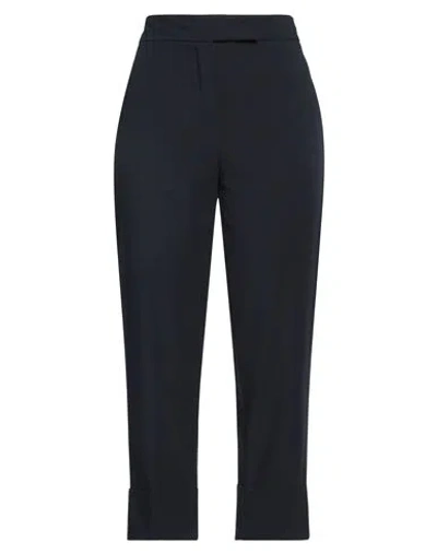 RUE DU BAC RUE DU BAC WOMAN PANTS MIDNIGHT BLUE SIZE 4 POLYESTER, VISCOSE, ELASTANE