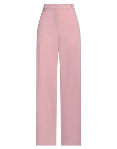 RUE DU BAC RUE DU BAC WOMAN PANTS PINK SIZE 6 POLYESTER, VISCOSE, ELASTANE