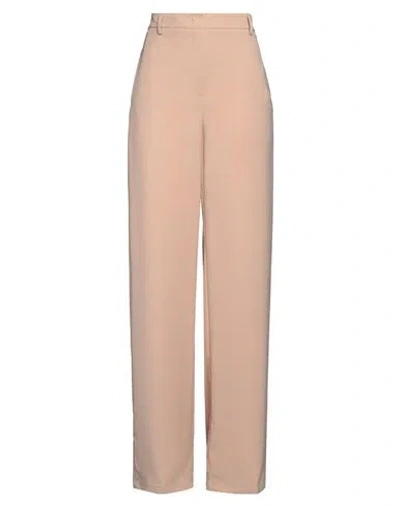 RUE DU BAC RUE DU BAC WOMAN PANTS SAND SIZE 6 POLYESTER, ELASTANE