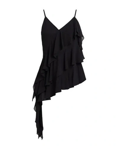 RUE DU BAC RUE DU BAC WOMAN TOP BLACK SIZE 6 POLYESTER