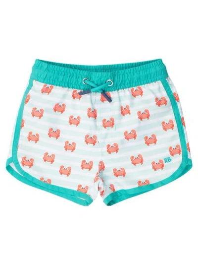 RUGGEDBUTTS RUGGEDBUTTS BABY BOYS UPF50+ SUN PROTECTED DOLPHIN HEM SWIM TRUNKS
