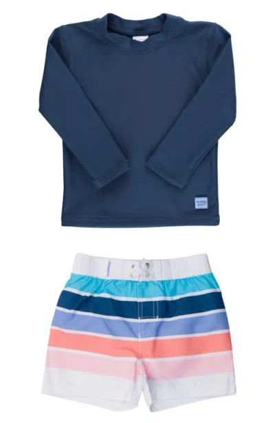 RUGGEDBUTTS RUGGEDBUTTS LONG SLEEVE TWO-PIECE RASHGUARD SWIMSUIT