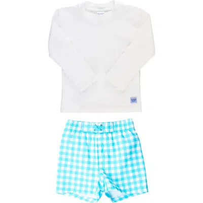 RUGGEDBUTTS RUGGEDBUTTS LONG SLEEVE TWO-PIECE RASHGUARD SWIMSUIT