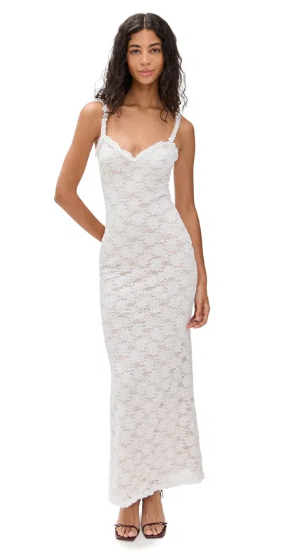 RUNAWAY THE LABEL SARTA MAXI DRESS WHITE