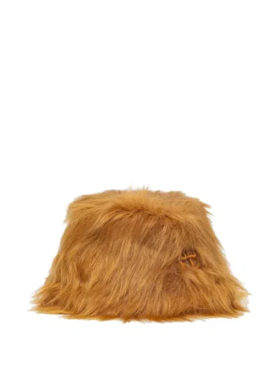 RUSLAN BAGINSKIY FAUX-FUR BUCKET HAT