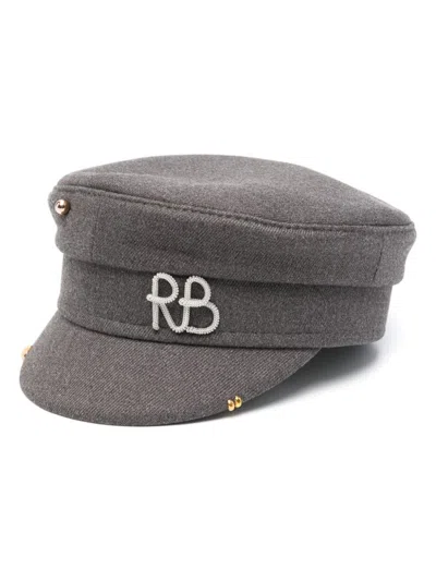 Ruslan Baginskiy Grey Logo-plaque Baker Boy Hat