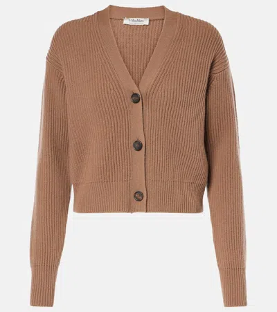 S MAX MARA ESTRI WOOL AND CASHMERE CARDIGAN