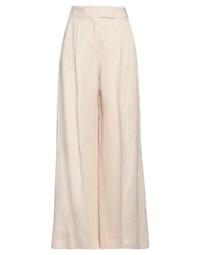 S MAX MARA 'S MAX MARA WOMAN PANTS BEIGE SIZE 12 COTTON