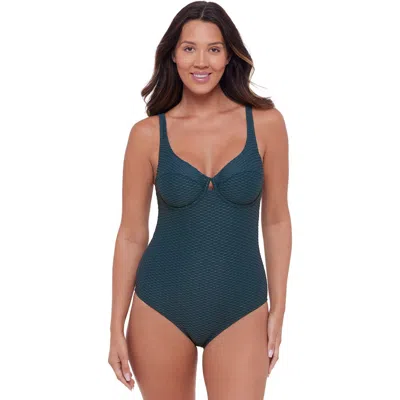 S3 S3 NOVELTY TEXTURE UNDERWIRE ONE PIECE SWIMSUIT