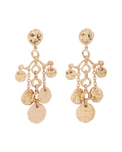 SAACHI SAACHI HAMMERED COIN DANGLE EARRINGS
