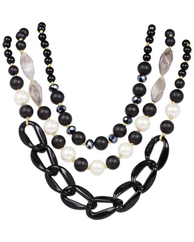 SAACHI SAACHI ONYX 17MM BETTY NECKLACE