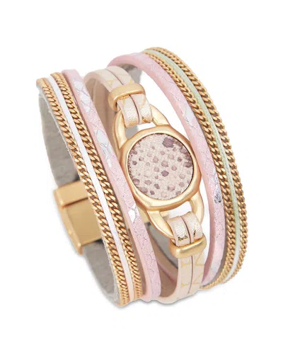 SAACHI SAACHI PLATED MEDALLION BRACELET