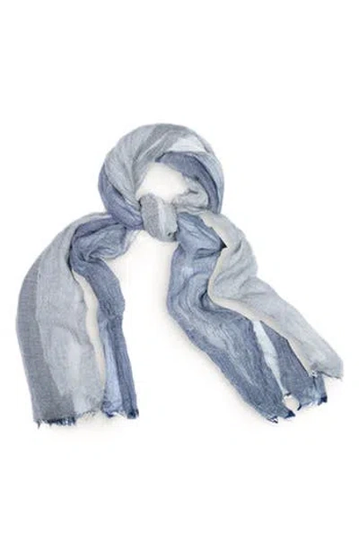 SAACHI SAACHI STRIPE PRINT SCARF