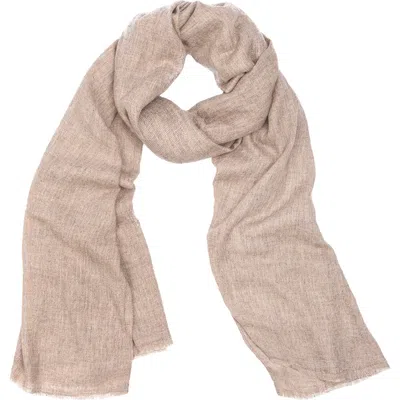 SAACHI SAACHI WOOL BLEND FRINGE SCARF