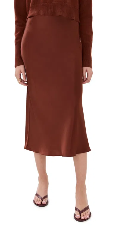 SABLYN MIRANDA PULL ON SKIRT MAHOGANY