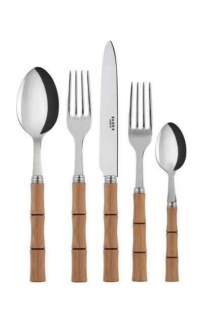 SABRE BAMBOO FIVE-PIECE SILVERWARE SET